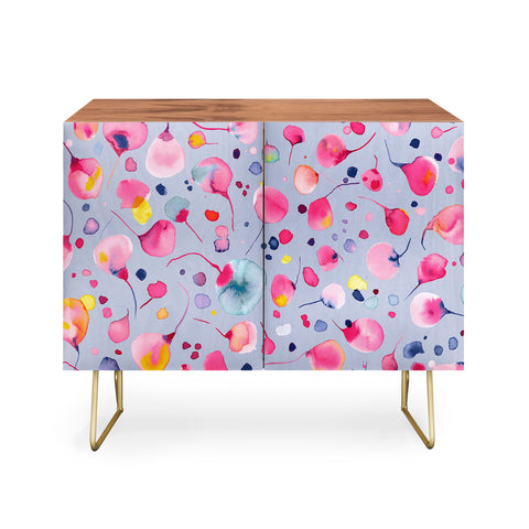 Ninola Design Flying Leaves Watercolor Credenza