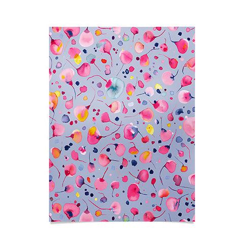 Ninola Design Flying Leaves Watercolor Poster