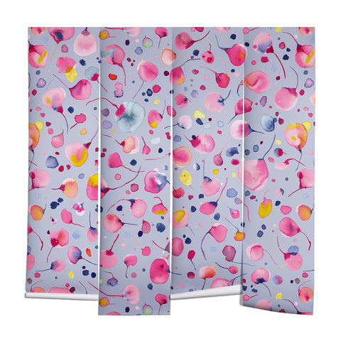 Ninola Design Flying Leaves Watercolor Wall Mural