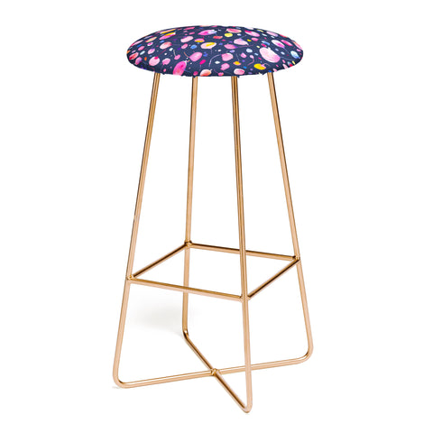 Ninola Design Flying seeds navy Bar Stool