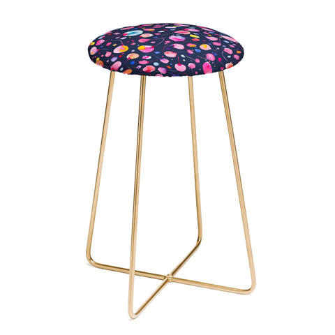 Ninola Design Flying seeds navy Counter Stool