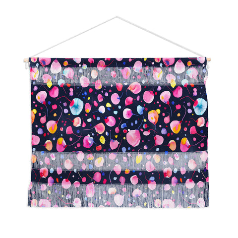 Ninola Design Flying seeds navy Wall Hanging Landscape