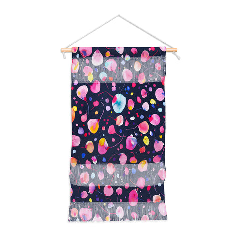 Ninola Design Flying seeds navy Wall Hanging Portrait