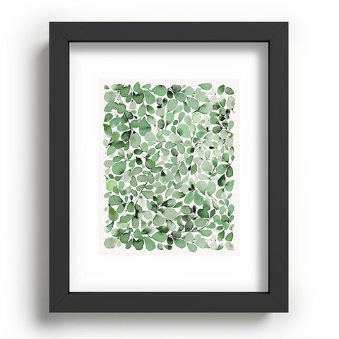 Ninola Design Foliage Green Recessed Framing Rectangle