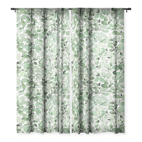 Ninola Design Foliage Green Sheer Non Repeat