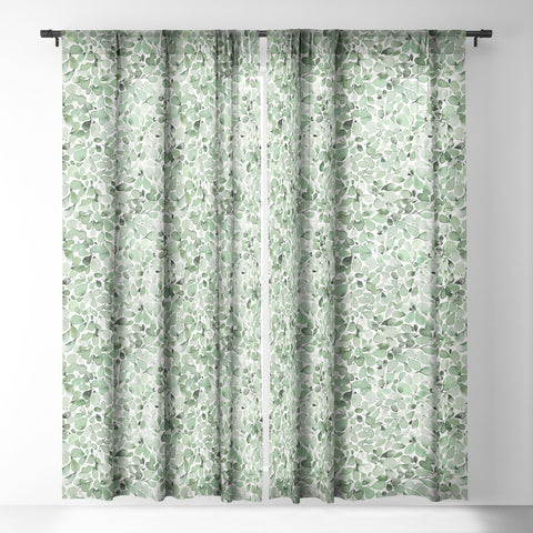 Ninola Design Foliage Green Sheer Window Curtain
