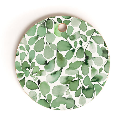 Ninola Design Foliage Green Cutting Board Round