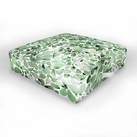 Ninola Design Foliage Green Outdoor Floor Cushion