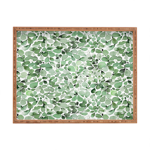 Ninola Design Foliage Green Rectangular Tray