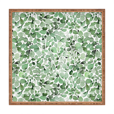 Ninola Design Foliage Green Square Tray