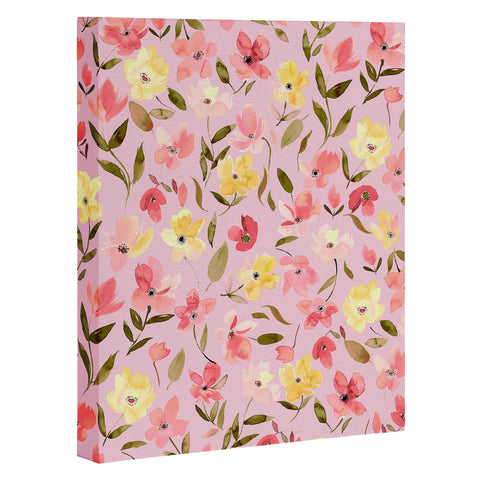 Ninola Design Fresh flowers Pink Art Canvas