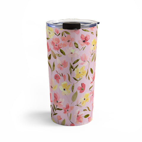 Ninola Design Fresh flowers Pink Travel Mug