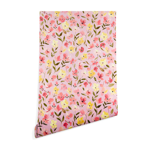 Ninola Design Fresh flowers Pink Wallpaper