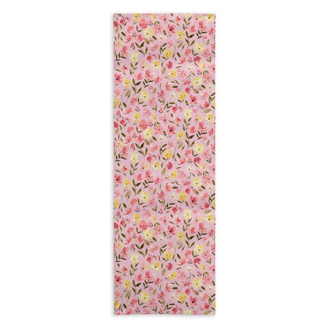 Ninola Design Fresh flowers Pink Yoga Towel