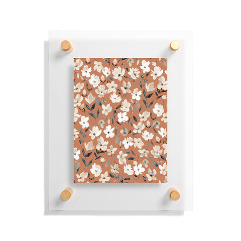 Ninola Design Fresh romantic flowers Copper Floating Acrylic Print