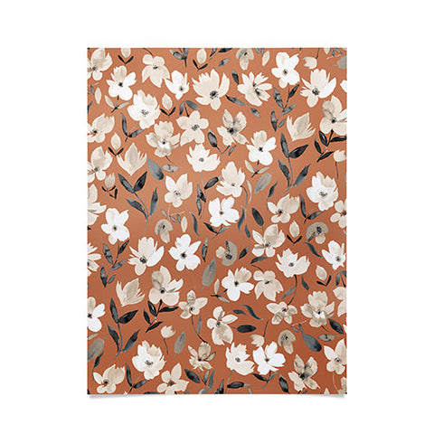 Ninola Design Fresh romantic flowers Copper Poster