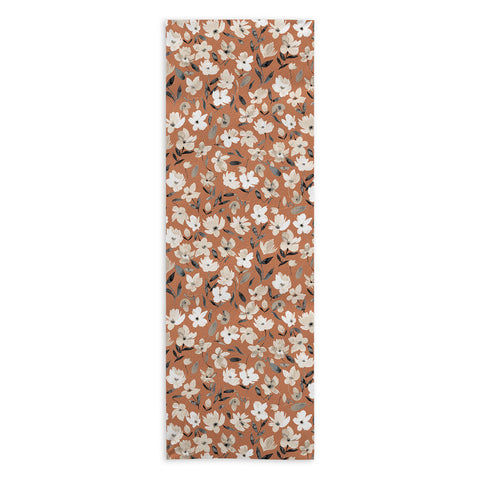 Ninola Design Fresh romantic flowers Copper Yoga Towel