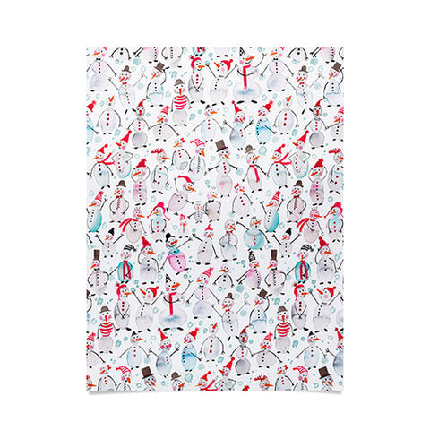 Ninola Design Friendly snowmen Poster