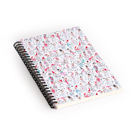 Ninola Design Friendly snowmen Spiral Notebook