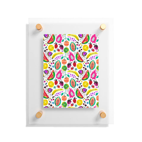 Ninola Design Fruits Pitaya Papaya Pawpaw Floating Acrylic Print