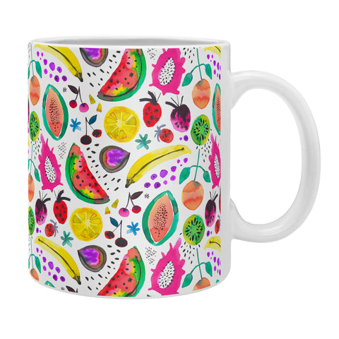 Ninola Design Fruits Pitaya Papaya Pawpaw Coffee Mug