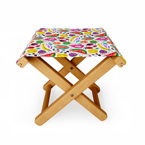 Ninola Design Fruits Pitaya Papaya Pawpaw Folding Stool