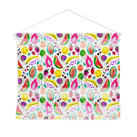 Ninola Design Fruits Pitaya Papaya Pawpaw Wall Hanging Landscape