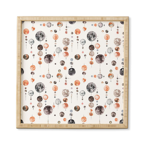 Ninola Design Full Moons Astronomy Framed Wall Art