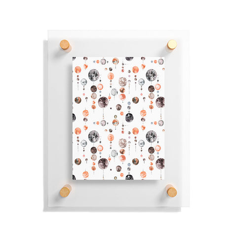 Ninola Design Full Moons Astronomy Floating Acrylic Print