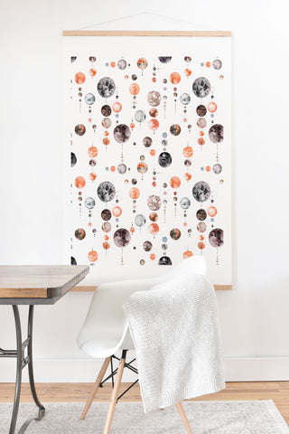 Ninola Design Full Moons Astronomy Art Print And Hanger