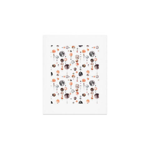 Ninola Design Full Moons Astronomy Art Print