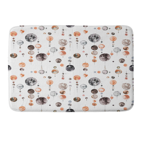 Ninola Design Full Moons Astronomy Memory Foam Bath Mat