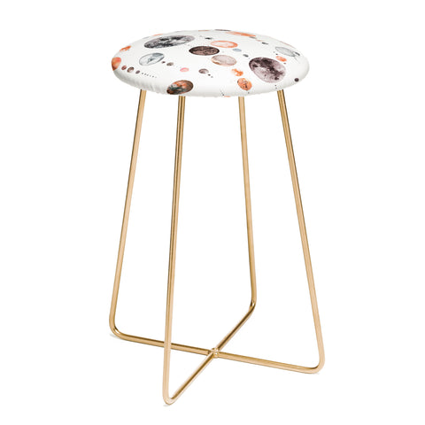 Ninola Design Full Moons Astronomy Counter Stool