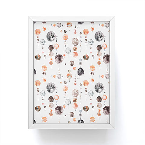 Ninola Design Full Moons Astronomy Framed Mini Art Print