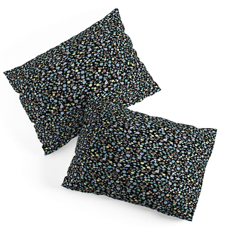 Ninola Design Galaxy Constellation Dots Planets Blue Pillow Shams