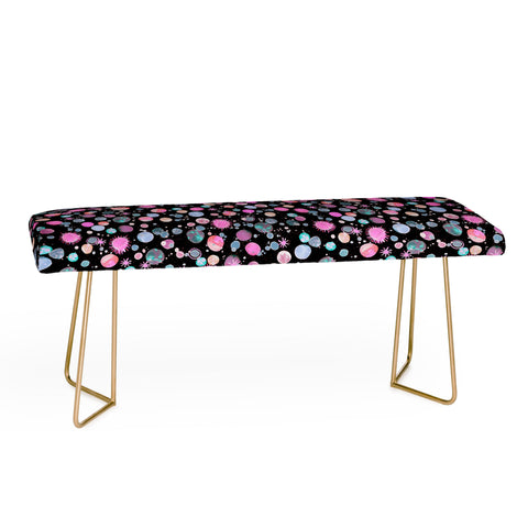 Ninola Design Galaxy Constellation Dots Planets Dark Bench
