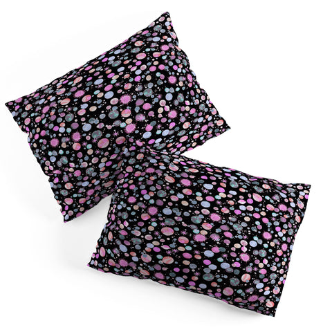 Ninola Design Galaxy Constellation Dots Planets Dark Pillow Shams