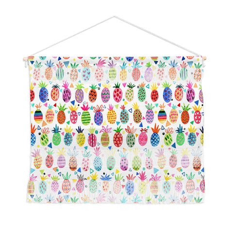 Ninola Design Geo pineapples Multicolored Wall Hanging Landscape