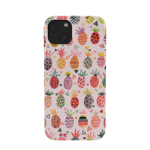 Ninola Design Geo pineapples Pink Phone Case