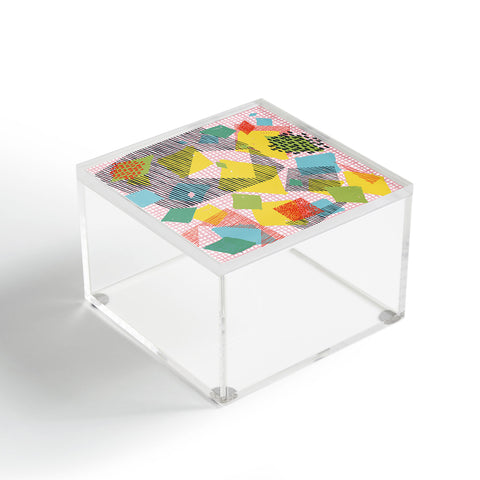 Ninola Design Geometric patches multi Acrylic Box