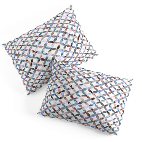 Ninola Design Geometric petals tile Pastel Pillow Shams