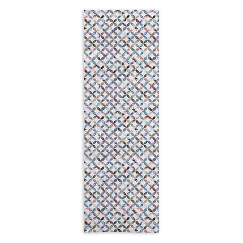 Ninola Design Geometric petals tile Pastel Yoga Towel