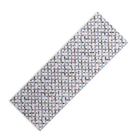 Ninola Design Geometric petals tile Pastel Yoga Mat