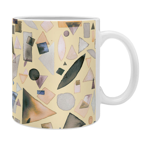 Ninola Design Geometric pieces Light yellow Coffee Mug