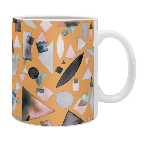 Ninola Design Geometric pieces Mustard Coffee Mug