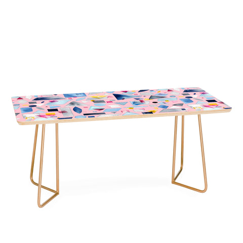 Ninola Design Geometric Pieces Pink Coffee Table