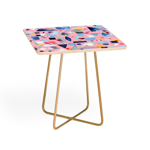 Ninola Design Geometric Pieces Pink Side Table