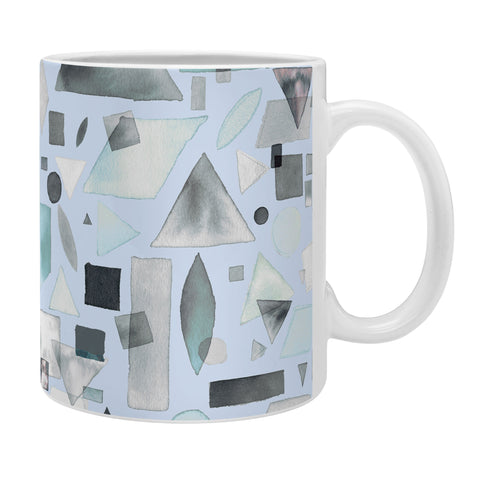 Ninola Design Geometric pieces Soft blue Coffee Mug