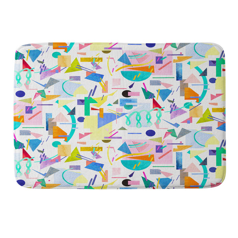 Ninola Design Geometric pop Memory Foam Bath Mat