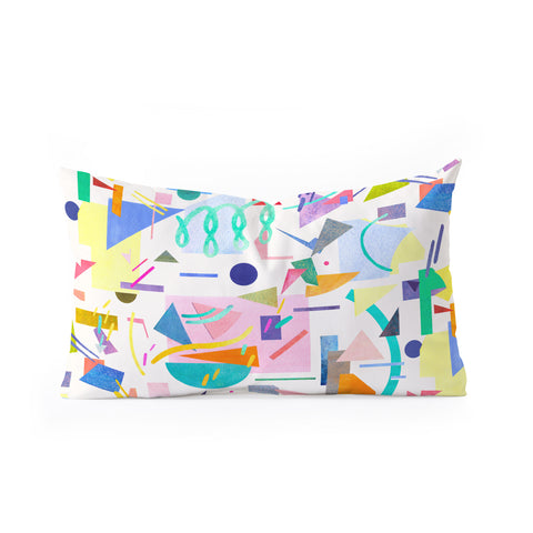 Ninola Design Geometric pop Oblong Throw Pillow